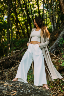  Kundalini Linen Pants- White