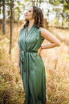 Majestic Wrap Dress- Aqua